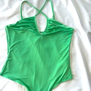 Green body suit